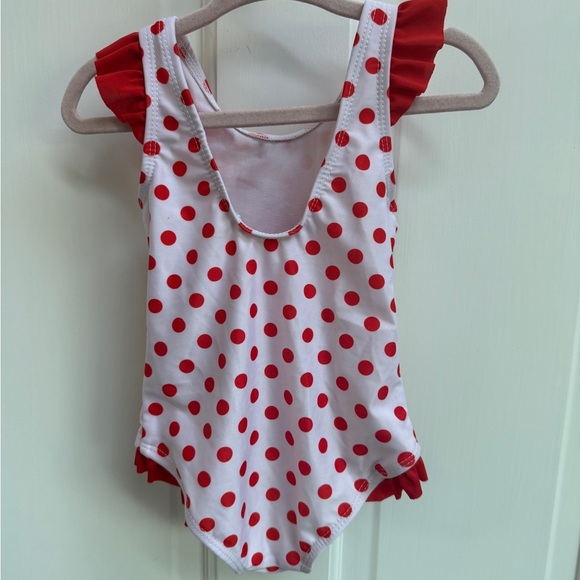 NWOT Disney Minnie Mouse 18M Girls Red & White One Piece Bathingsuit Swimsuit - Picture 4 of 4